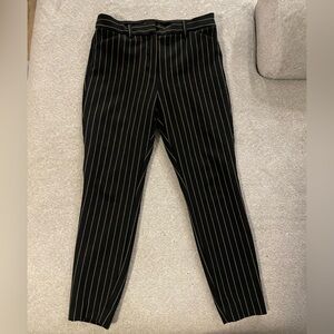Black skinny high-rise dress pants